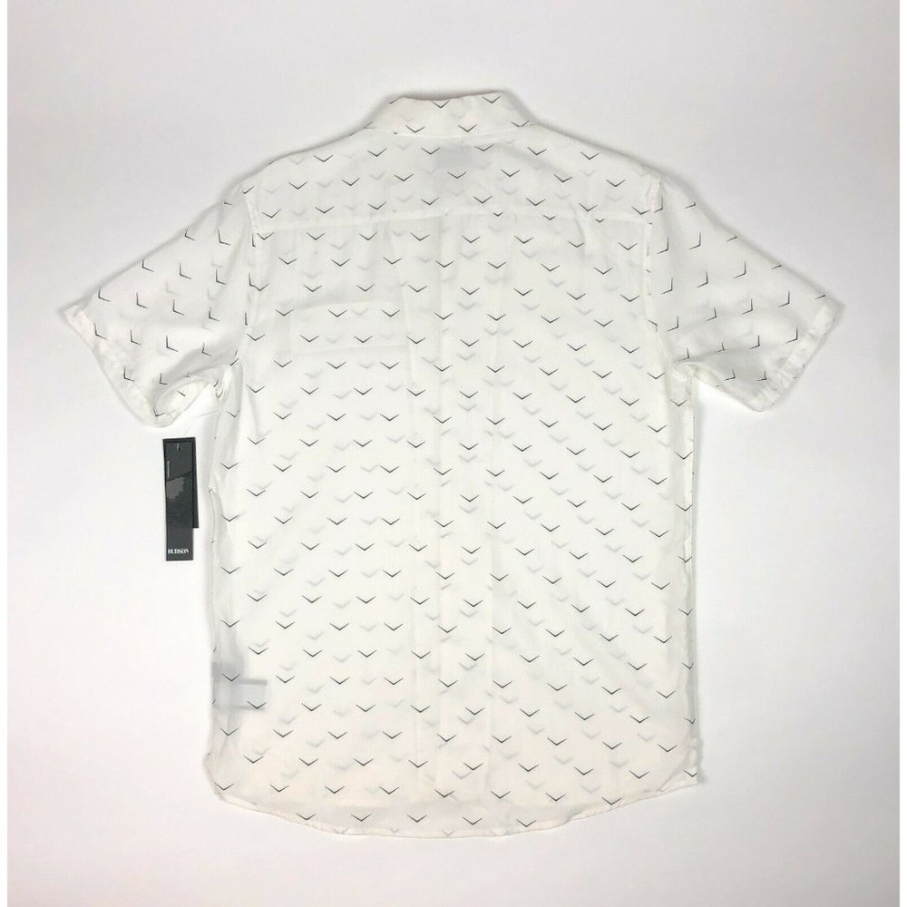 Hudson Camp Collar Printed Short Sleeve Button Up - Picture 7 of 11